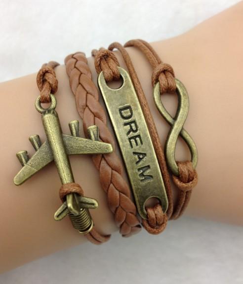 Multi-layer Leather Charm Bracelet