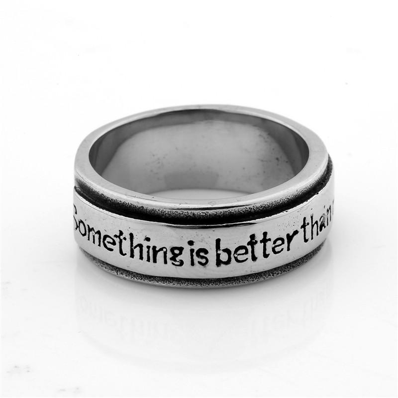 Something is Better Stainless Steel Ring