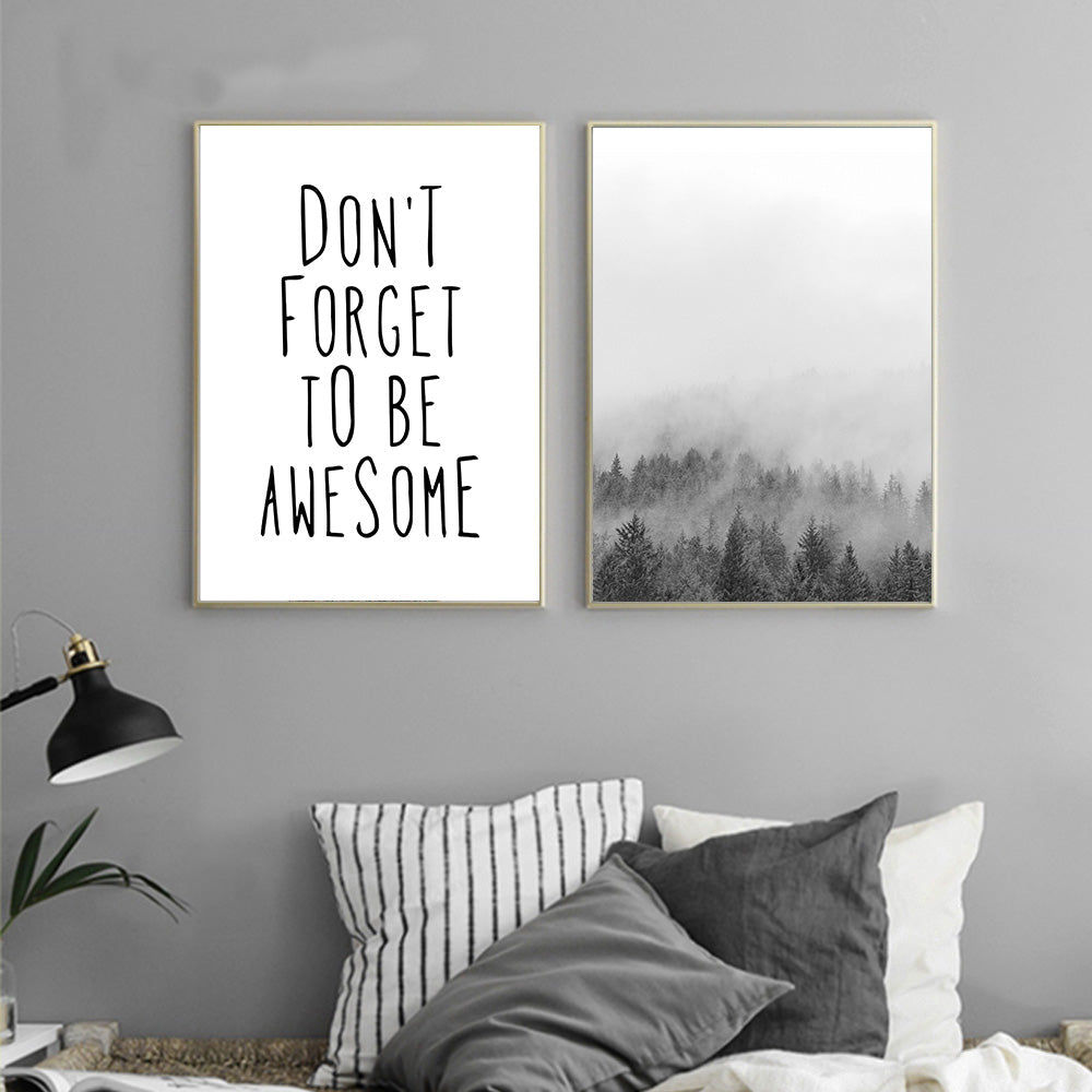 Landscape Nordic Style Canvas Poster