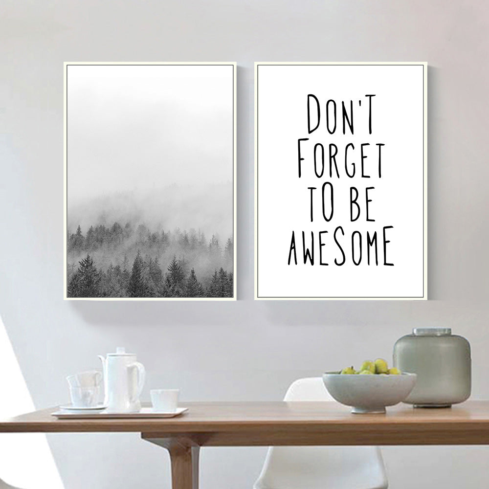 Landscape Nordic Style Canvas Poster