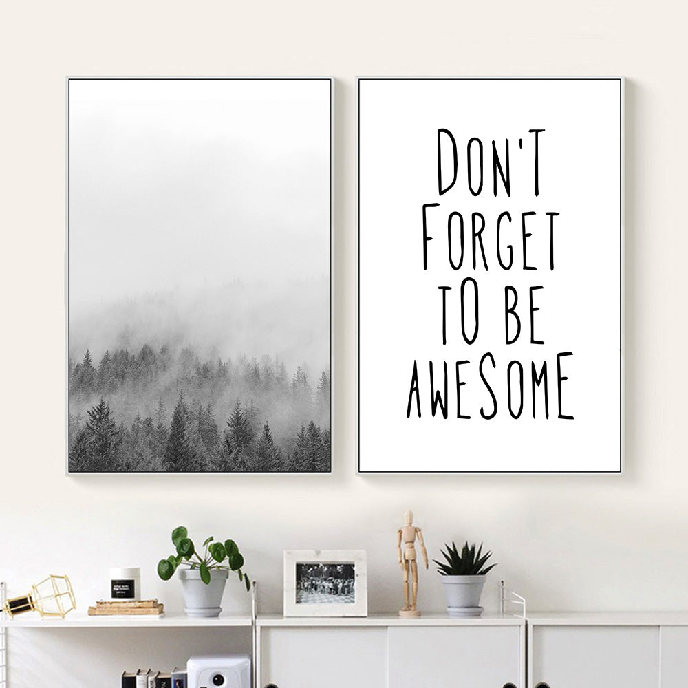 Landscape Nordic Style Canvas Poster