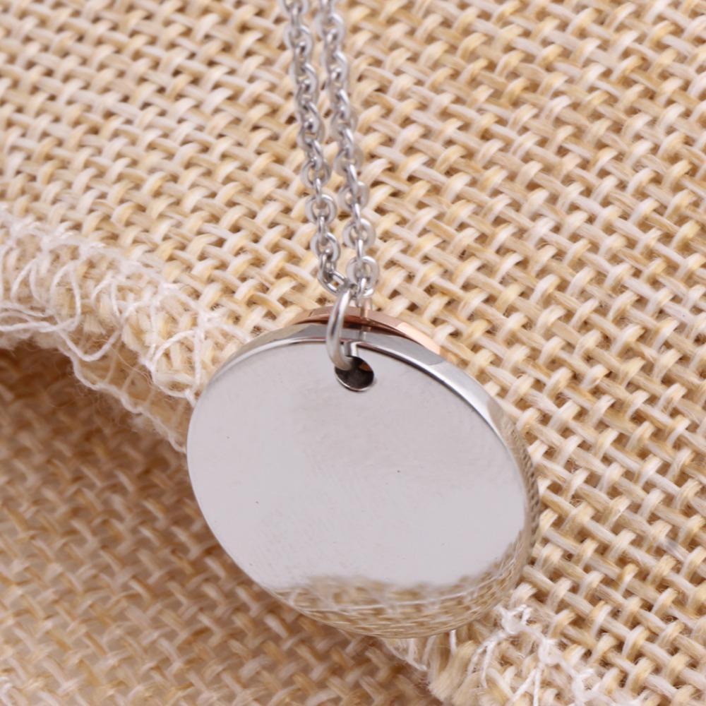 Be Happy Coin Engraved Necklace