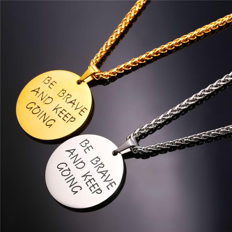 Be Brave And Keep Going Necklace
