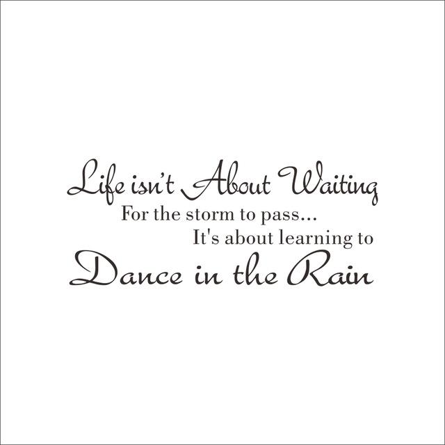 Dancing In The Rain Vinyl Decal Sticker